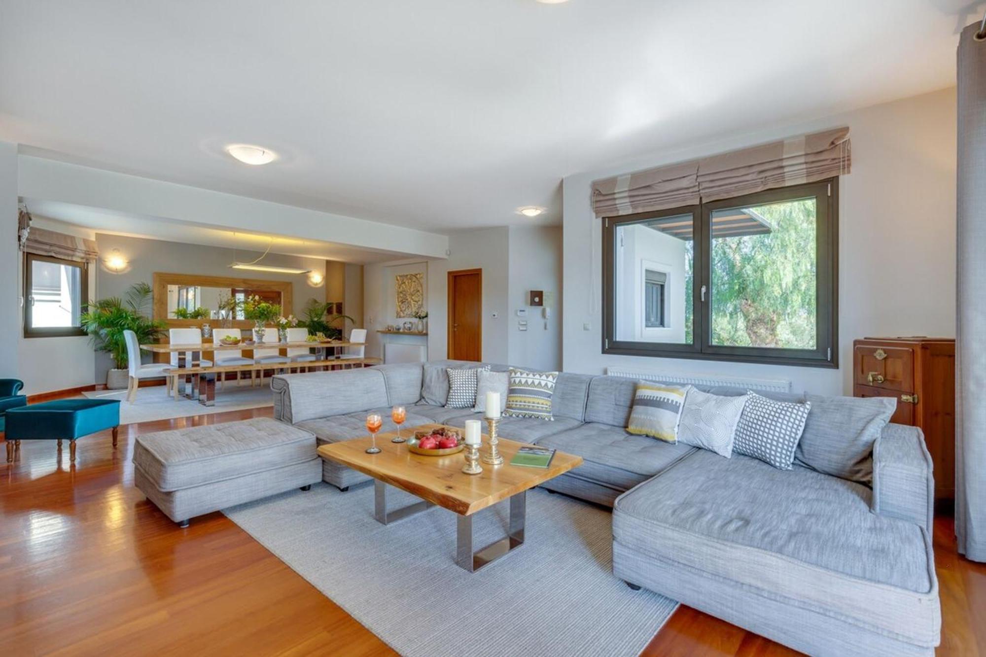 Villa Ampelaki - Premium Villa With Heated Pool กูนูปิเดียนา ภายนอก รูปภาพ